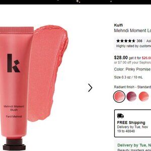 Kulfi Mehndi Moment Long Lasting Blush NEW!